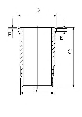 GOETZE ENGINE 1448023000 -  Гильза цилиндра